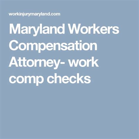 maryland workers compensation attorneys